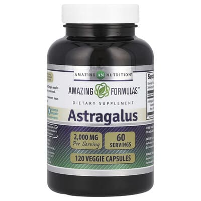 Amazing Nutrition, Astragalus, 2000 mg, 120 Vegetarian Capsules (1,000 mg per capsule)