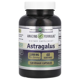 Amazing Nutrition, Astragalus, 2,000 mg, 120 Veggie Capsules (1,000 mg per Capsule)
