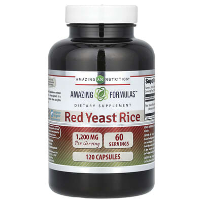 Amazing Nutrition, Red Yeast Rice, 1200 mg, 120 Capsules (600 mg per capsule)