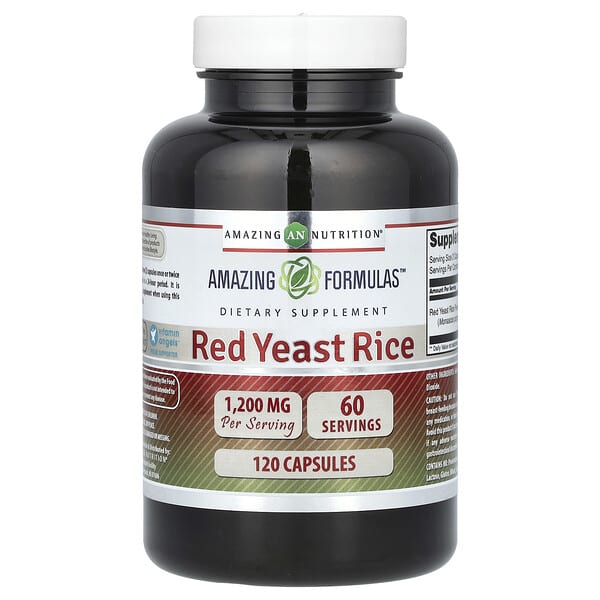 Red Yeast Rice, 120 Capsules (600 mg per Capsule)