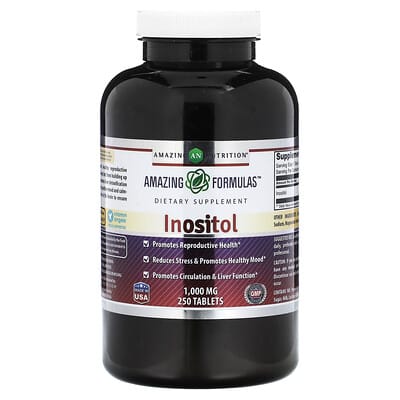 Amazing Nutrition, Inositol, 1000 mg, 250 Tablets