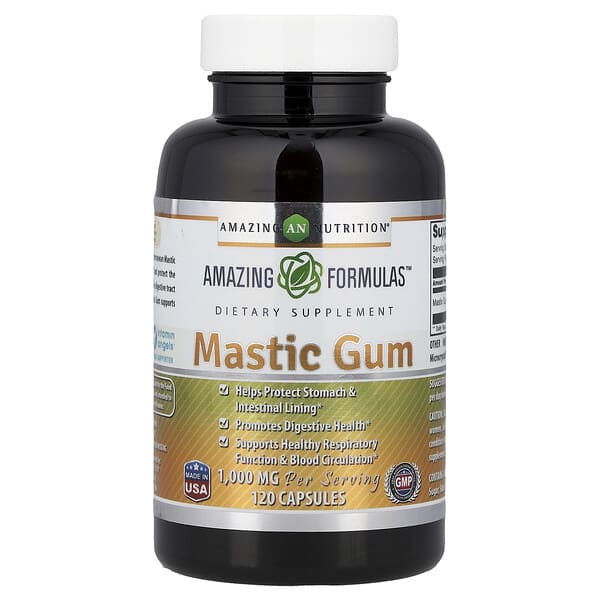 Amazing Nutrition Mastic Gum, 120 Capsules (500 mg per Capsule)