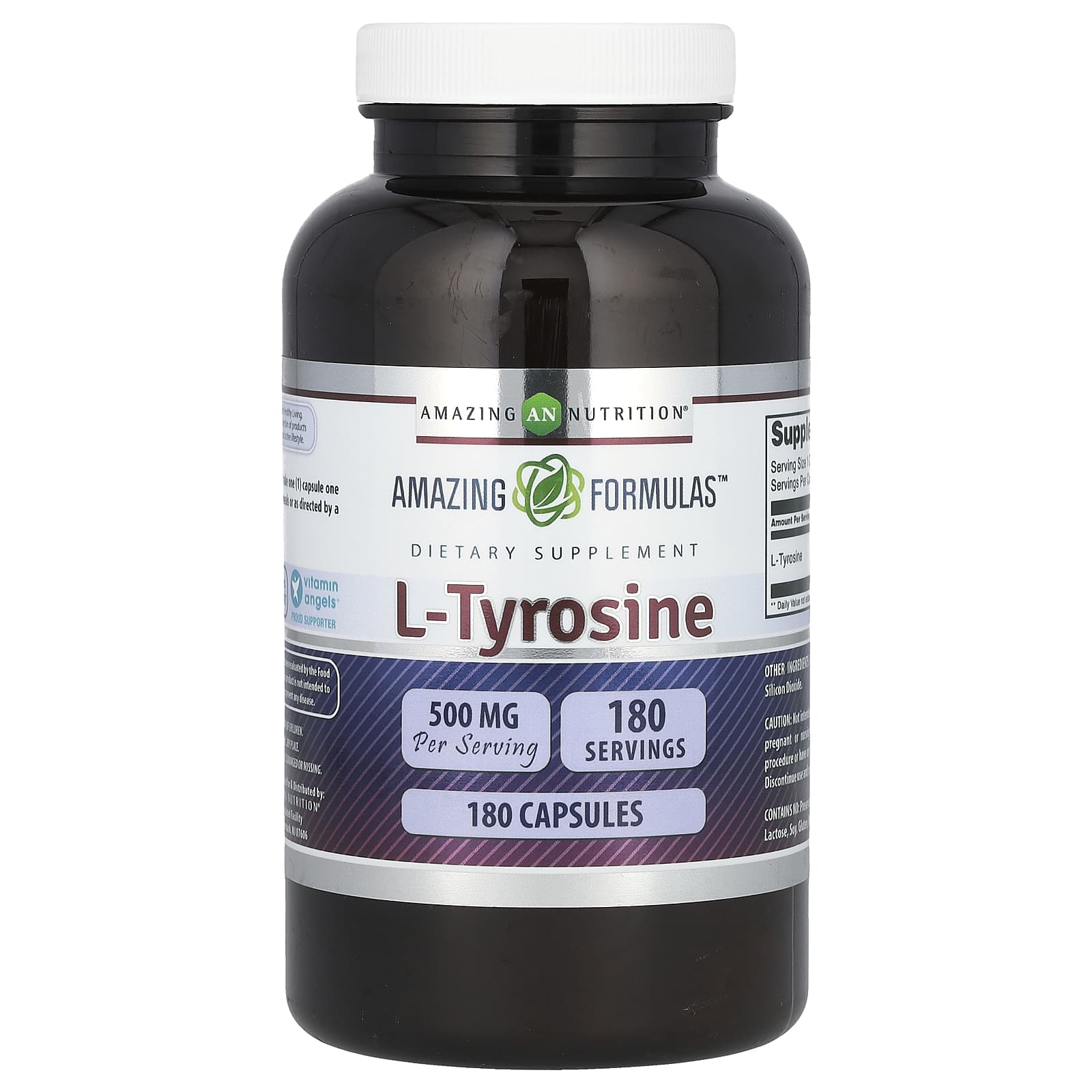 Amazing Nutrition Amazing Fomulas, L-Tyrosine – 180 gélules de Amazing Nutrition