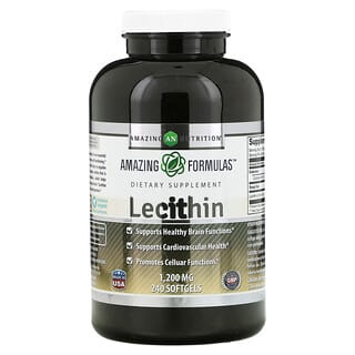 Amazing Nutrition, Лецитин, 1200 мг, 240 мягких таблеток