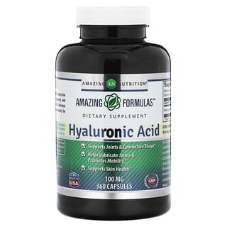 Amazing Nutrition, Acide hyaluronique, 100 mg, 360 capsules