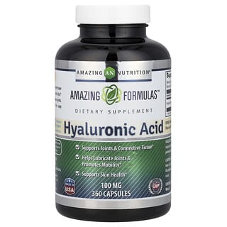 Amazing Nutrition, Hyaluronic Acid, 100 mg, 360 Capsules