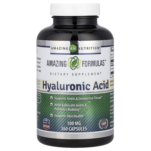 Hyaluronic Acid, 100 mg, 360 Capsules