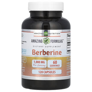 Amazing Nutrition, Berberine, 1,000 mg, 120 Capsules (500 mg per Capsule)