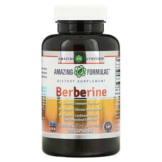 Amazing Nutrition, Berberina, 500 mg, 120 cápsulas