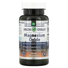 Amazing Nutrition, Óxido de Magnésio, 500 mg, 90 Cápsulas