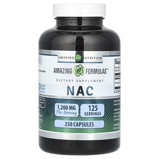 Amazing Nutrition, NAC, 1,200 mg, 250 Capsules (600 mg Per Capsule)