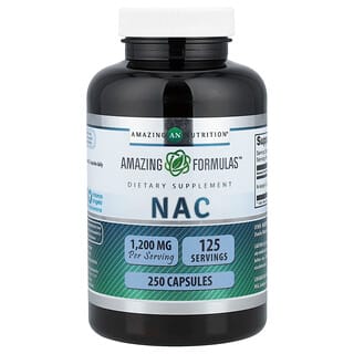 Amazing Nutrition, NAC, 250 капсул (600 мг в 1 капсуле)