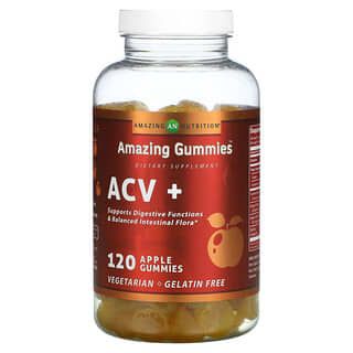 Amazing Nutrition, Amazing Gummies, ACV+, Apple, 120 Gummies