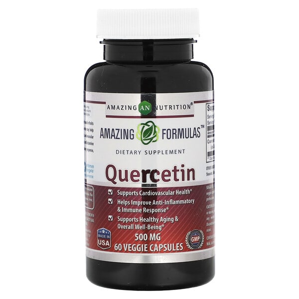 Amazing Nutrition, Quercétine, 500 mg, 60 capsules végétariennes