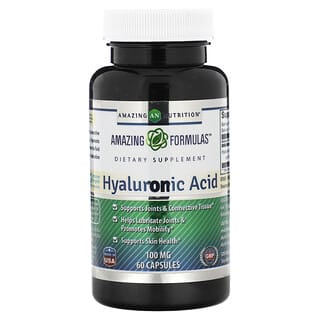 Amazing Nutrition, Hyaluronic Acid, 100 mg, 60 Capsules