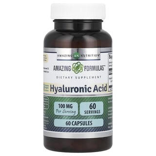 Amazing Nutrition, Acide hyaluronique, 100 mg, 60 capsules
