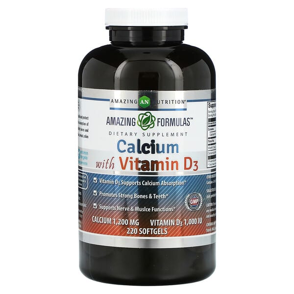 Amazing Nutrition, Calcium with Vitamin D3, 220 Softgels
