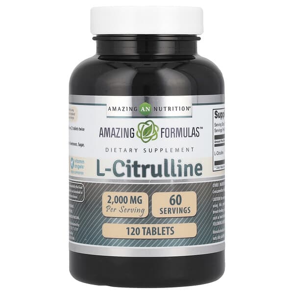 L-Citrulline, 120 Tablets (1,000 mg per Tablet)