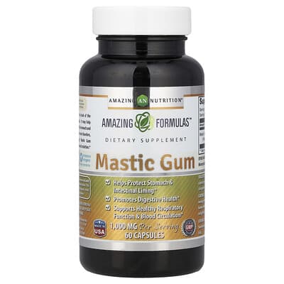 Amazing Nutrition, Mastic Gum, 60 Capsules (500 mg per Capsule)