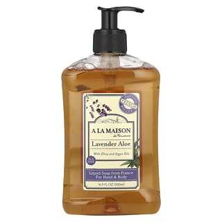 A La Maison de Provence, Jabón para cuerpo y manos, lavanda y aloe, 16.9 fl. Oz (500 ml)