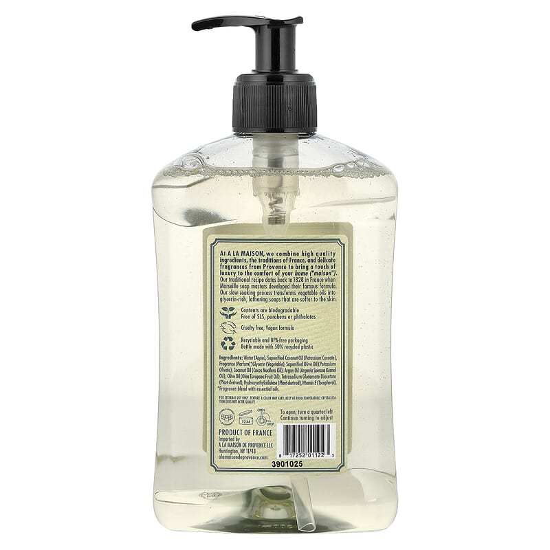 Savon liquide pour les mains et le corps, Sel de mer frais, 500 ml