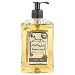 A La Maison de Provence, Liquid Soap For Hand & Body, Sweet Almond, 16.9 fl oz (500 ml)