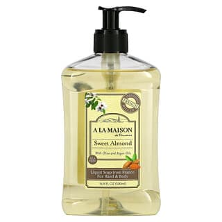 A La Maison de Provence, Liquid Soap For Hand & Body, Sweet Almond, 16.9 fl oz (500 ml)