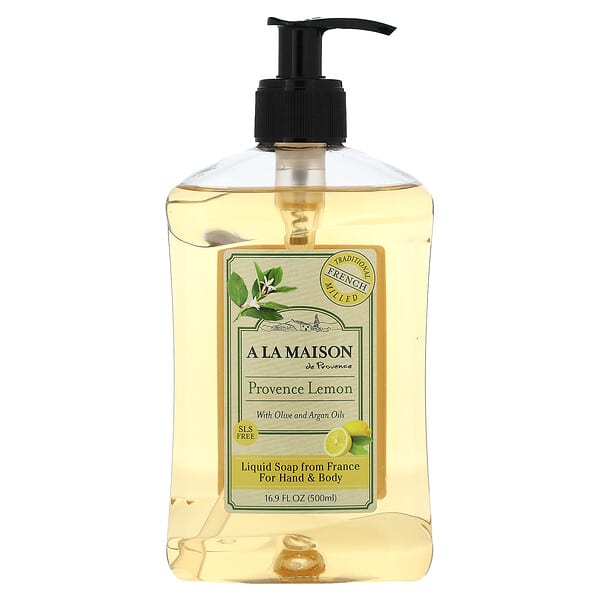 A La Maison de Provence, 핸드 & 바디 액상 비누, 프로방스 레몬, 500ml(16.9fl oz)