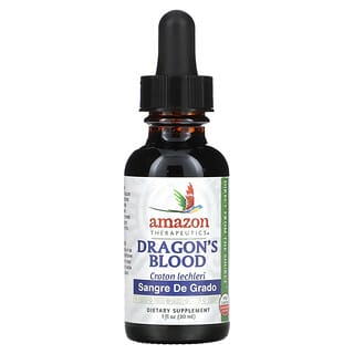 Amazon Therapeutics, Sangre de grado, Dragon's Blood, Suplemento alimentario, 30 ml (1 oz)
