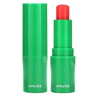 Amuse, Веганский зеленый бальзам для губ, 02 роза, 3,5 г (0,12 унции)