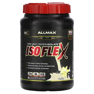 ALLMAX, Isoflex, Pure Whey Protein Isolate, Vanilla, 2 lbs (907 g)