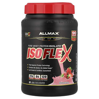 ALLMAX, Isoflex, Isolat de protéines de lactosérum pur, Fraise, 907 g