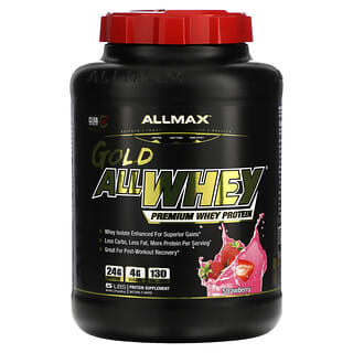 ALLMAX, AllWhey Gold, сывороточный протеин премиального качества, со вкусом клубники, 2,27 кг (5 фунтов)