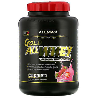 ALLMAX Nutrition, AllWhey Gold, Proteína Whey Premium, Morango, 2,27 kg (5 lbs)
