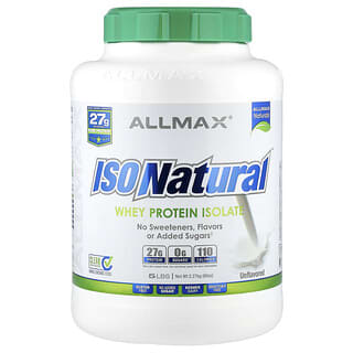 ALLMAX, ISONatural™, Pure Whey Protein Isolate, Unflavored, 5 lbs (2.27 kg)
