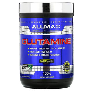 ALLMAX, 100% чистый микронизированный глутамин, без глютена, веганский продукт, с сертификатом кошерности, 400 г (14,1 фунтов)