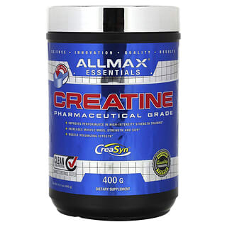 ALLMAX, Kreatin-Pulver, 100% reines mikronisiertes Kreatin-Monohydrat, Kreatin in pharmazeutischer Qualität, 14,11 oz (400 g)