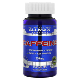 ALLMAX, Cafeína, 200 mg, 100 comprimidos