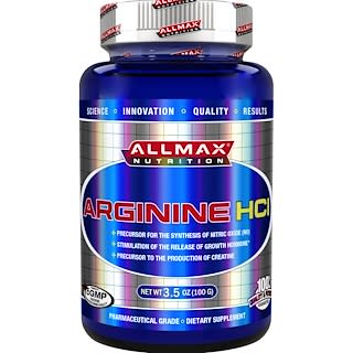 ALLMAX, 100% Pure Arginine HCI Maximum Strength + Absorption, 3.5 oz (100 g)