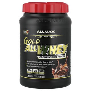 ALLMAX, AllWhey Gold, 100% 유청 단백질 + 프리미엄 분리 유청 단백질, 초콜릿, 2 lbs (907 g)