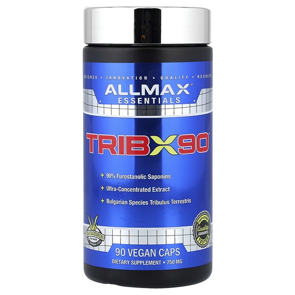 ALLMAX, TribX90®, 750mg, 캡슐 90정