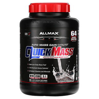 ALLMAX, Quick Mass  Rapid Mass Gain Catalyst, Cookies & Cream, 6 lbs (2.72 kg)