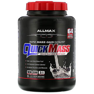 ALLMAX Nutrition, Quick Mass, Rápido Catalisador de Ganho de Massa Muscular, Cookies e Creme, 2,72 kg (6 lb)