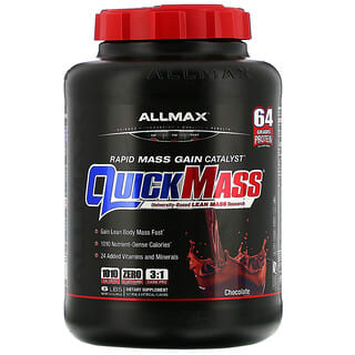 ALLMAX Nutrition, QuickMass, катализатор для быстрого набора массы, шоколад, 2,72 кг (6 фунтов)