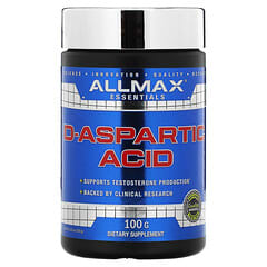 ALLMAX, D-アスパラギン酸、3.53 oz（100 g）