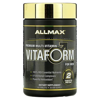 ALLMAX, Vitaform, Multivitamines de qualité premium pour hommes, 60 comprimés