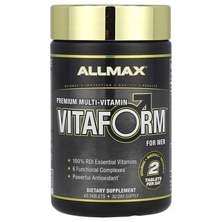 ALLMAX, Vitaform, Multivitamines de qualité premium pour hommes, 60 comprimés