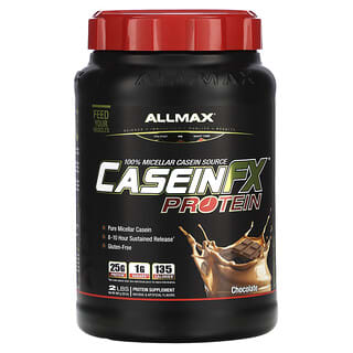 ALLMAX, CaseinFX, 100%-ный казеиновый мицеллярный протеин, шоколад, 2 фунта (907 г)