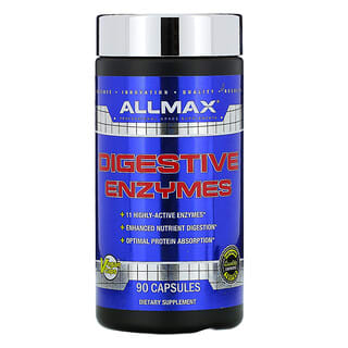 ALLMAX Nutrition, Enzimas Digestivas + Otimizador de Proteína, 90 Cápsulas