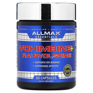 ALLMAX Nutrition, Chlorhydrate de yohimbine + rauwolscine, 3 mg, 60 capsules